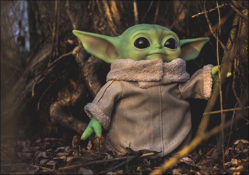 Image of The Mandalorian, Grogu - plakat Wymiar do wyboru: 30x20 cm