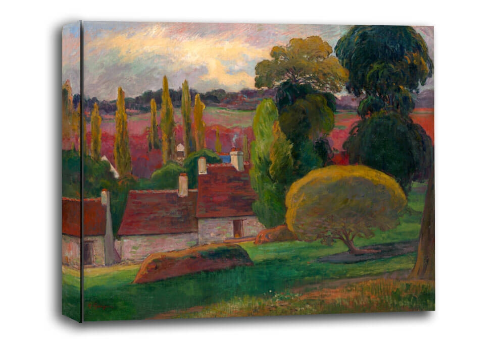 Image of A Farm in Brittany, Paul Gauguin - obraz na płótnie Wymiar do wyboru: 90x60 cm