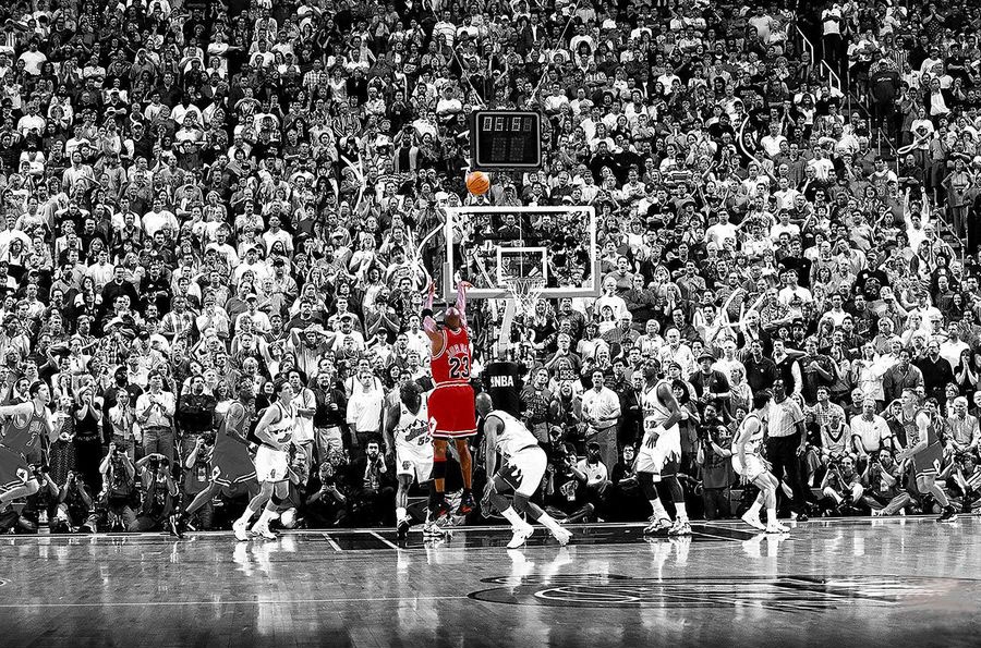 Image of Michael Jordan Last Shot 1998 - plakat