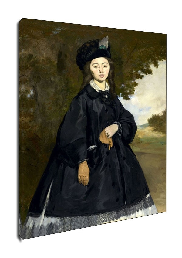 Image of Portrait of Madame Brunet, Edouard Manet - obraz na płótnie Wymiar do wyboru: 30x40 cm