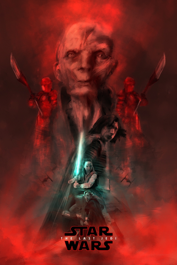 Image of Star Wars Gwiezdne Wojny – Ostatni Jedi – bohaterowie - plakat premium Wymiar do wyboru: 50x70 cm