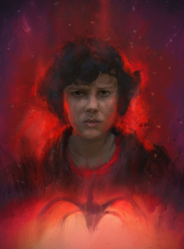 Image of Eleven stranger things - plakat premium Wymiar do wyboru: 20x30 cm