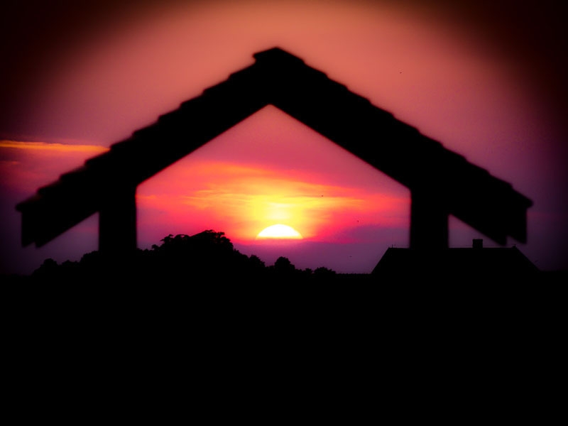 Image of zachód słońca 4 - plakat wymiar do wyboru: 84,1x59,4 cm