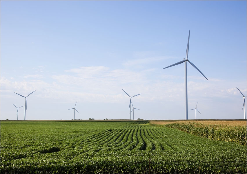 Image of Wind Turbines in rural Missouri., Carol Highsmith - plakat Wymiar do wyboru: 91,5x61 cm