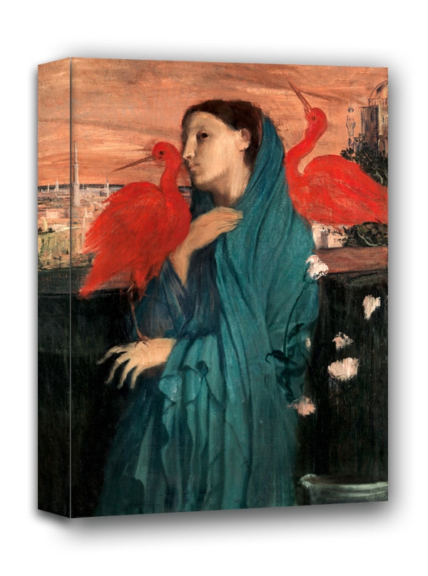 Image of Young Woman with Ibis, Edgar Degas - obraz na płótnie Wymiar do wyboru: 40x60 cm