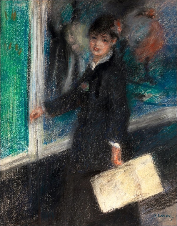 Image of The Milliner, Auguste Renoir - plakat Wymiar do wyboru: 70x100 cm