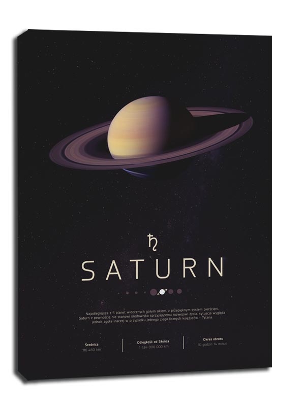 Image of SATURN - obraz na płótnie Wymiar do wyboru: 40x60 cm