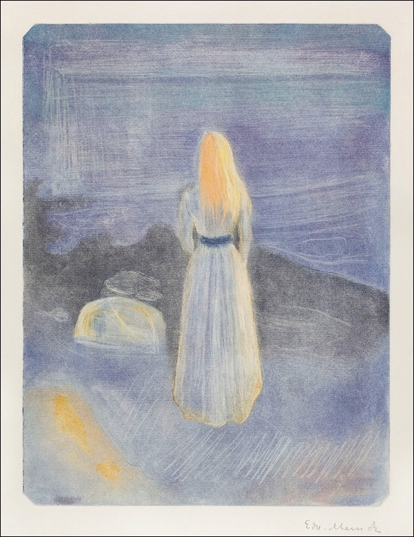 Image of Young Woman on the Beach (1896), Edvard Munch - plakat Wymiar do wyboru: 21x29,7 cm