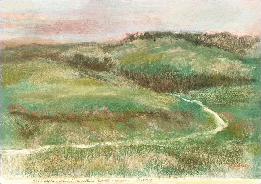 Image of Landscape (1892) by Edgar Degas, Edgar Degas - plakat Wymiar do wyboru: 40x30 cm