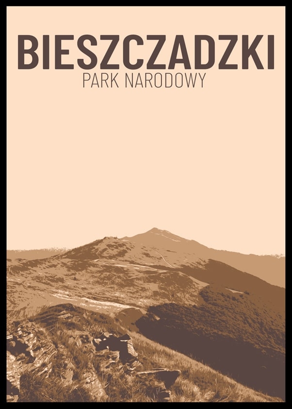 Image of Parki Narodowe, Bieszczady - plakat Wymiar do wyboru: 60x80 cm