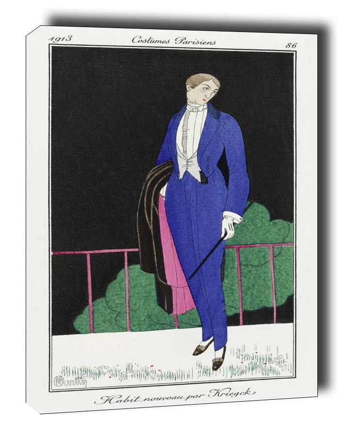 Image of Habit nouveau par Kriegck, Charles Martin - obraz na płótnie Wymiar do wyboru: 30x40 cm