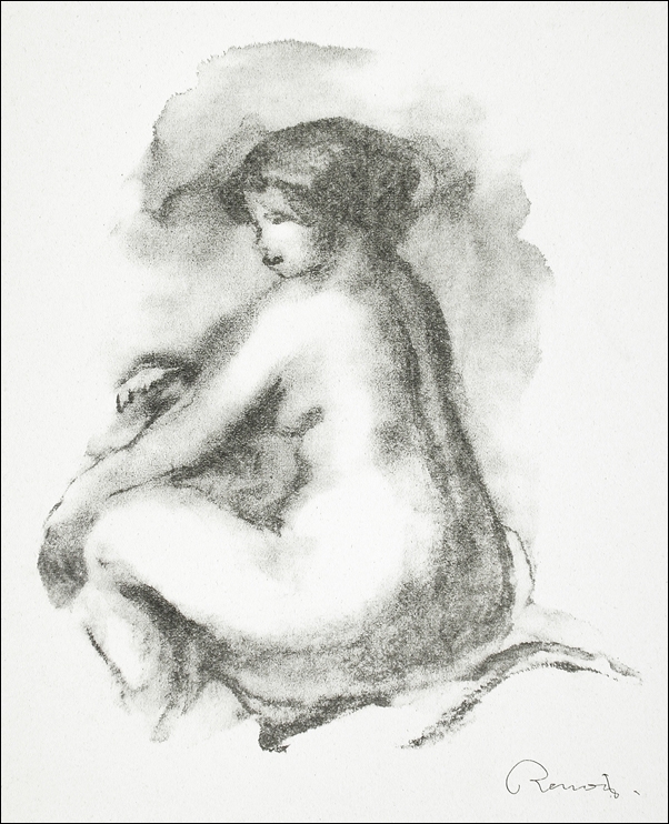 Image of Étude de Femme nue, assise, Auguste Renoir - plakat Wymiar do wyboru: 29,7x42 cm