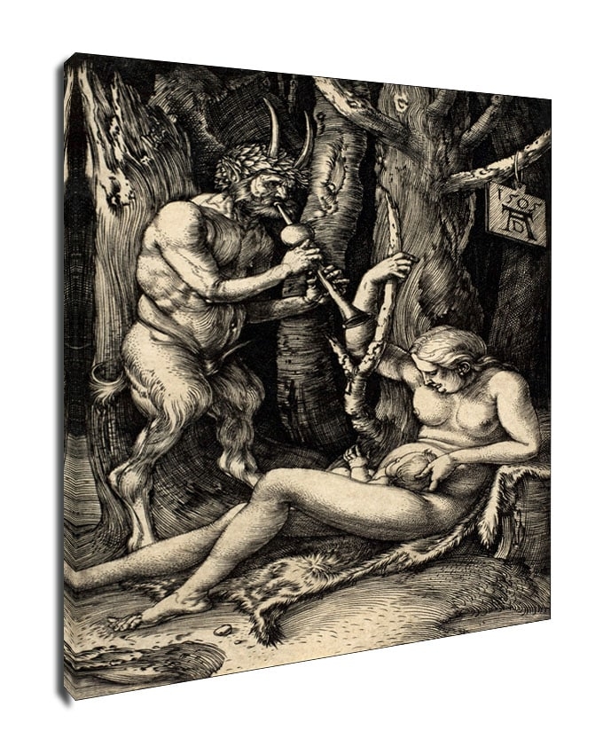 Image of Satyr Family, Albrecht Durer - obraz na płótnie Wymiar do wyboru: 40x50 cm