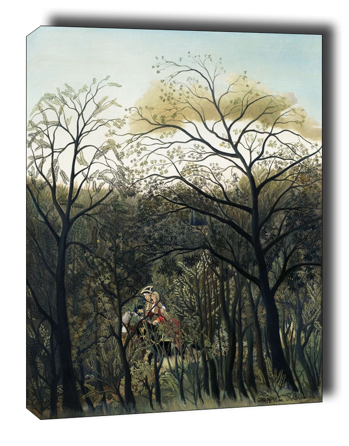 Image of Rendezvous in the Forest, Henri Rousseau - obraz na płótnie Wymiar do wyboru: 40x50 cm