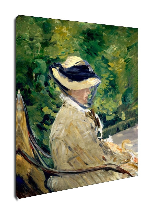 Image of Madame Manet(Suzanne Leenhoff, 1830 1906) at Bellevue, Edouard Manet - obraz na płótnie Wymiar do wyboru: 40x50 cm