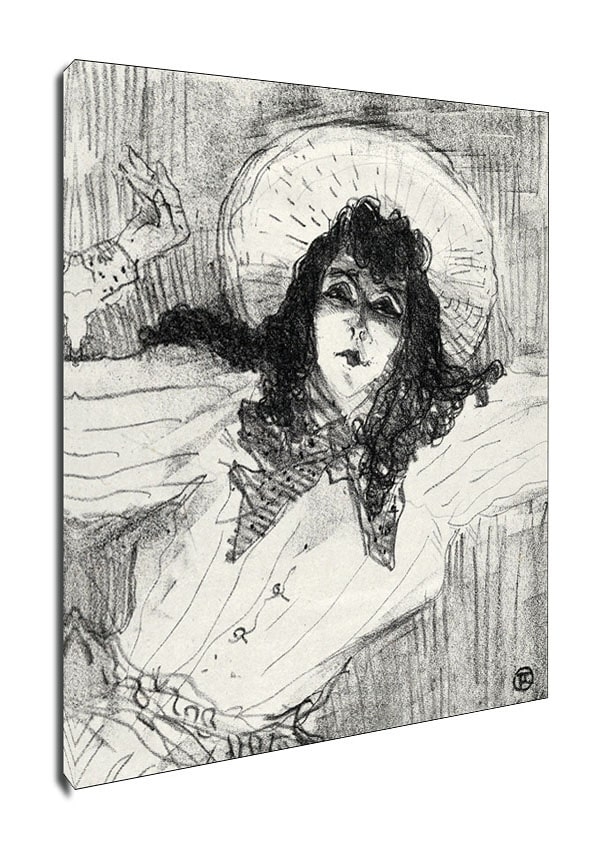 Image of May Belfort sketch, Henri de Toulouse-Lautrec - obraz na płótnie Wymiar do wyboru: 70x100 cm