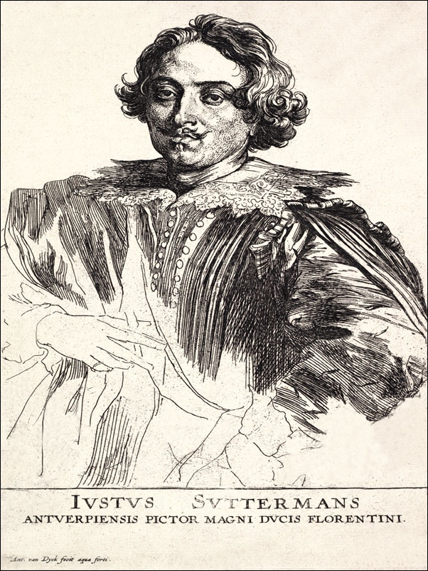 Image of Portrait of Justus Suttermans, from The Iconography, Anthony van Dyck - plakat Wymiar do wyboru: 30x40 cm