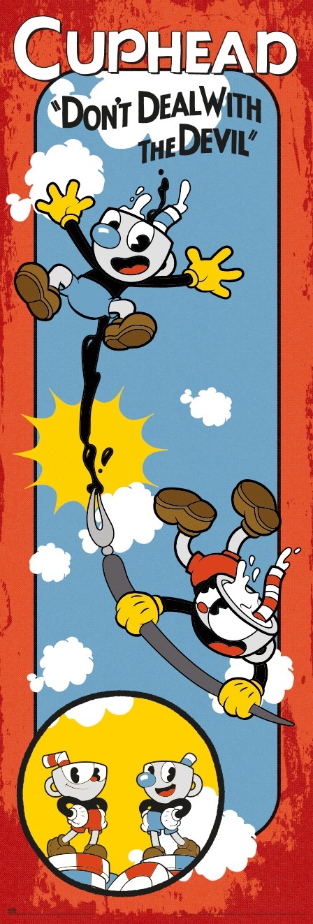 Image of Cuphead Dont Deal with The Devil - plakat