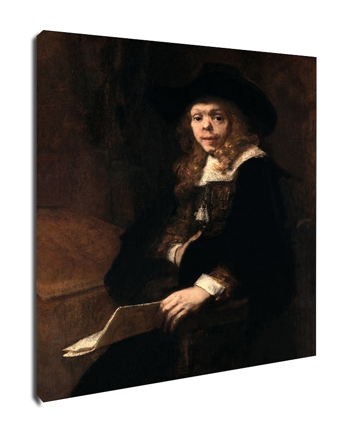 Image of Portrait of Gerard de Lairesse, Rembrandt - obraz na płótnie Wymiar do wyboru: 30x40 cm