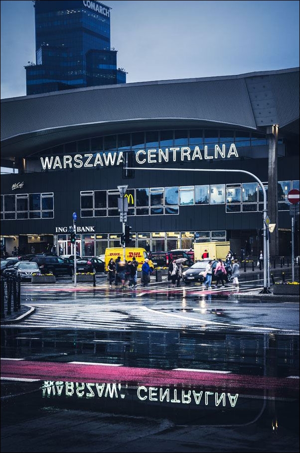 Image of Warszawa Centralna - plakat premium Wymiar do wyboru: 20x30 cm
