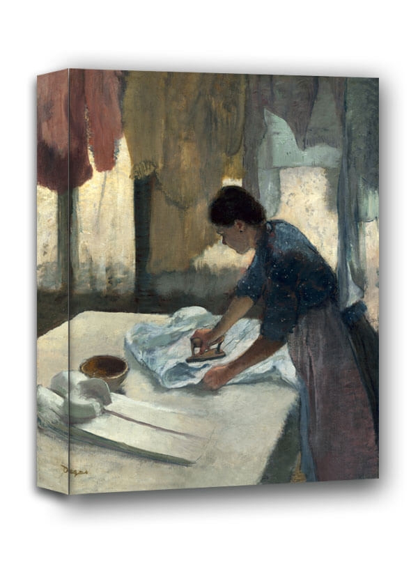 Image of Woman Ironing begun, Edgar Degas - obraz na płótnie Wymiar do wyboru: 90x120 cm