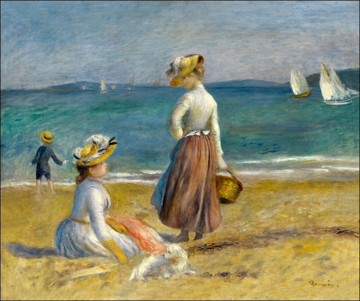 Image of Figures on the Beach, Auguste Renoir - plakat Wymiar do wyboru: 40x30 cm