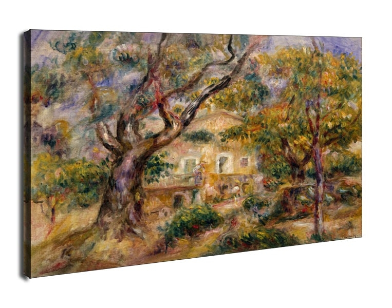 Image of The Farm at Les Collettes, Cagnes, Auguste Renoir - obraz na płótnie Wymiar do wyboru: 40x30 cm