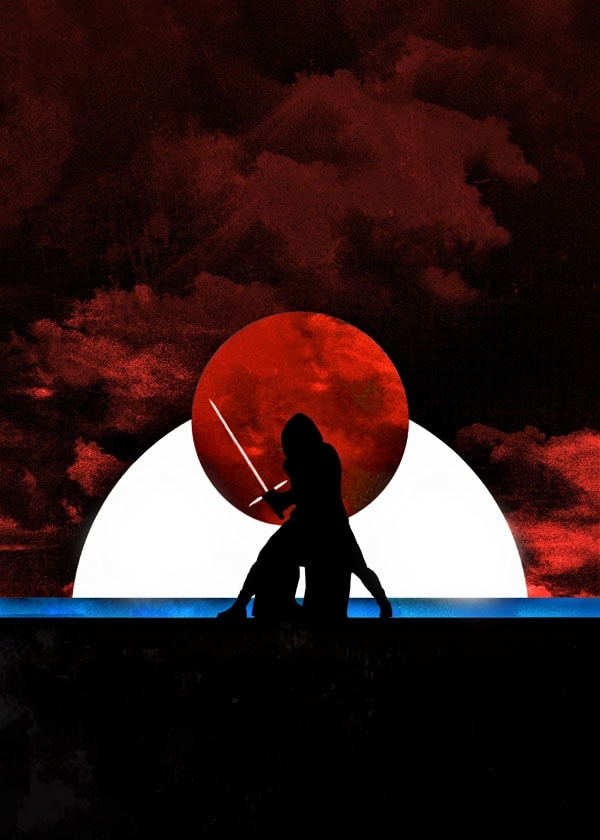 Image of Sol Lunaris - Kylo Ren, Gwiezdne Wojny Star Wars - plakat Wymiar do wyboru: 20x30 cm
