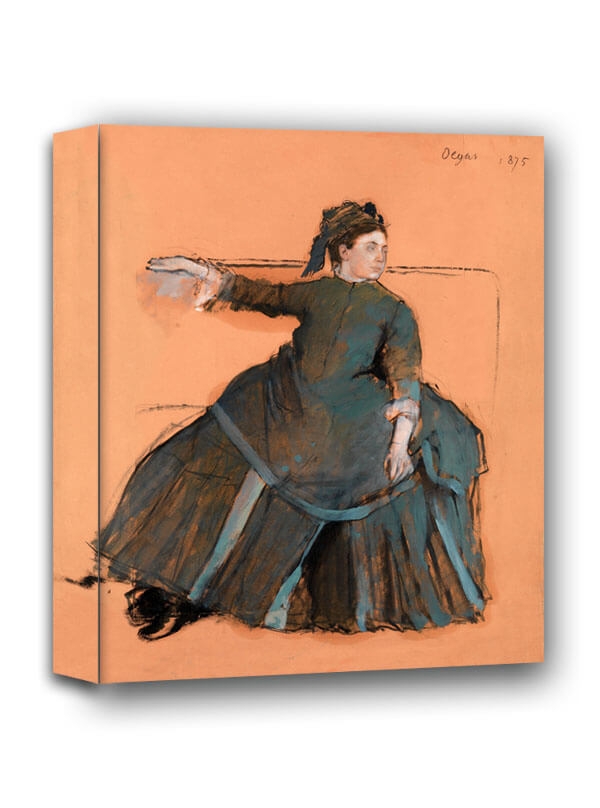 Image of Woman on a Sofa, Edgar Degas - obraz na płótnie Wymiar do wyboru: 30x40 cm