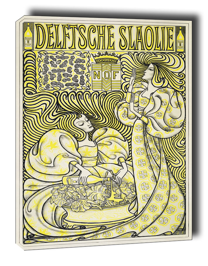 Image of Poster for Delft Salad Oil, Jan Toorop - obraz na płótnie Wymiar do wyboru: 30x40 cm