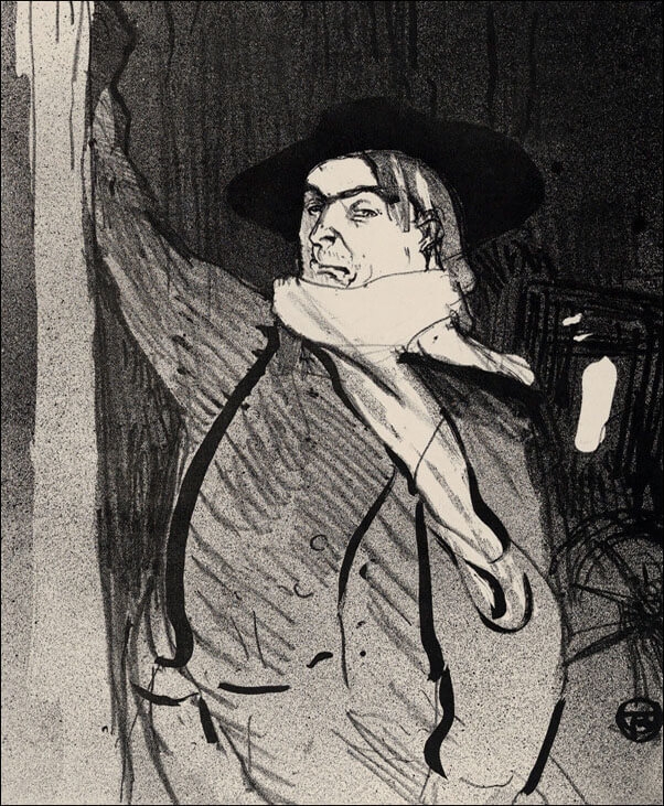 Image of Aristide Bruant (from Le Café Concert), Henri de Toulouse-Lautrec - plakat Wymiar do wyboru: 40x60 cm
