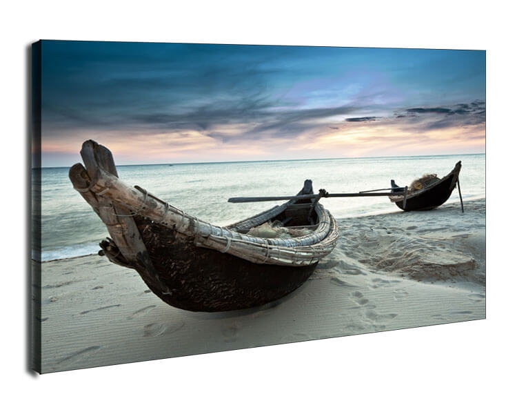 Image of Stare łodzie, Wietnam - obraz na płótnie Wymiar do wyboru: 30x20 cm
