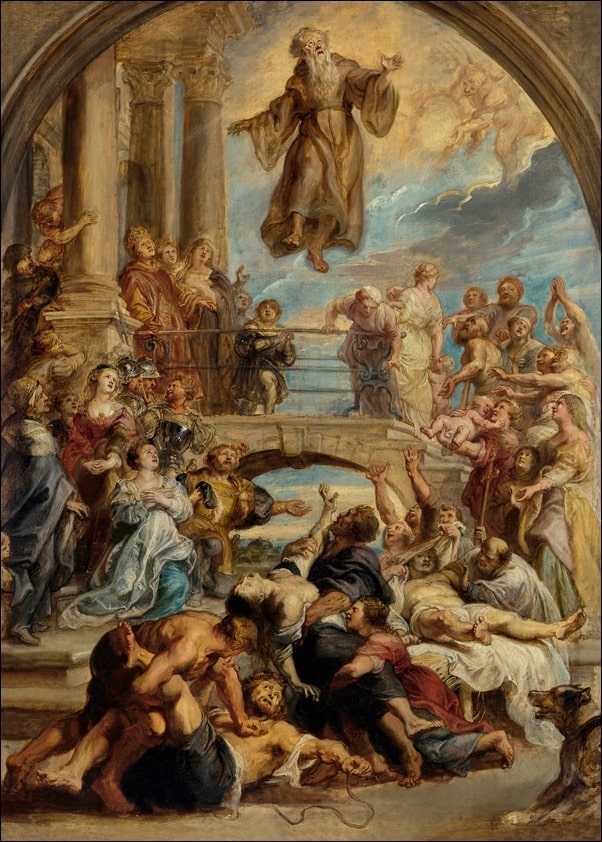Image of The Miracles of Saint Francis of Paola, Rubens - plakat Wymiar do wyboru: 70x100 cm