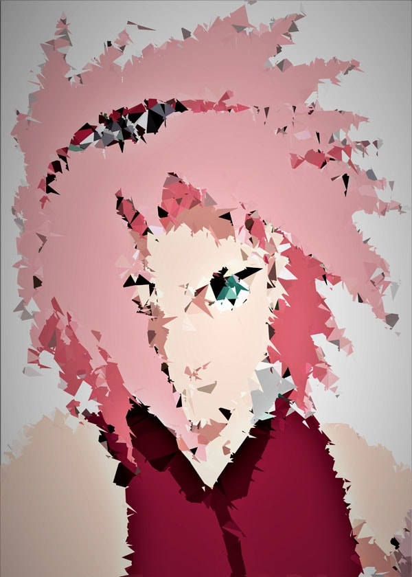 Image of POLYamory - Sakura, Naruto - plakat Wymiar do wyboru: 70x100 cm