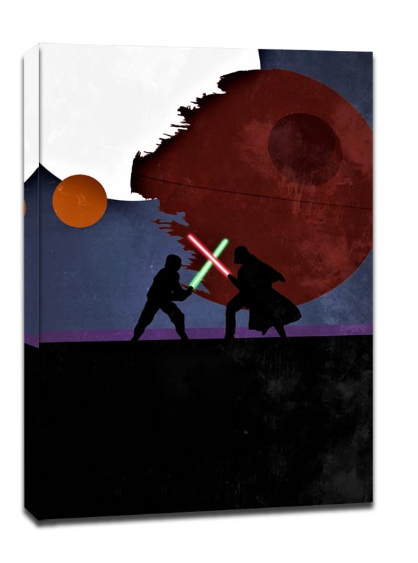 Image of Star Wars Gwiezdne Wojny Vintage Poster - obraz na płótnie Wymiar do wyboru: 20x30 cm