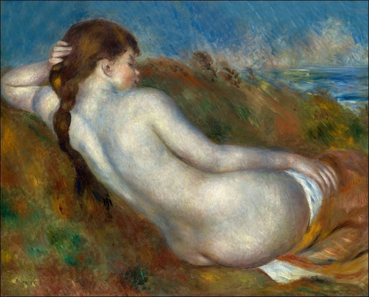 Image of Reclining Nude, Auguste Renoir - plakat Wymiar do wyboru: 30x20 cm