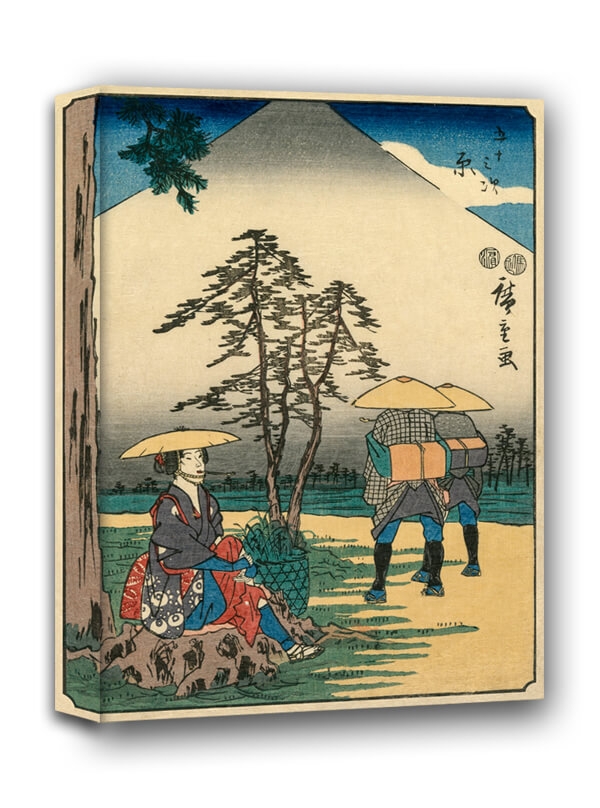 Image of The Fifty-Three Stations of the Tokaido Hara, Hiroshige - obraz na płótnie Wymiar do wyboru: 70x100 cm