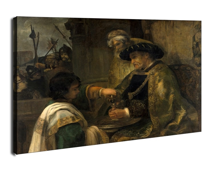 Image of Pilate Washing His Hands, Rembrandt - obraz na płótnie Wymiar do wyboru: 30x20 cm