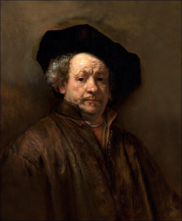 Image of Self Portrait, Rembrandt - plakat Wymiar do wyboru: 60x80 cm