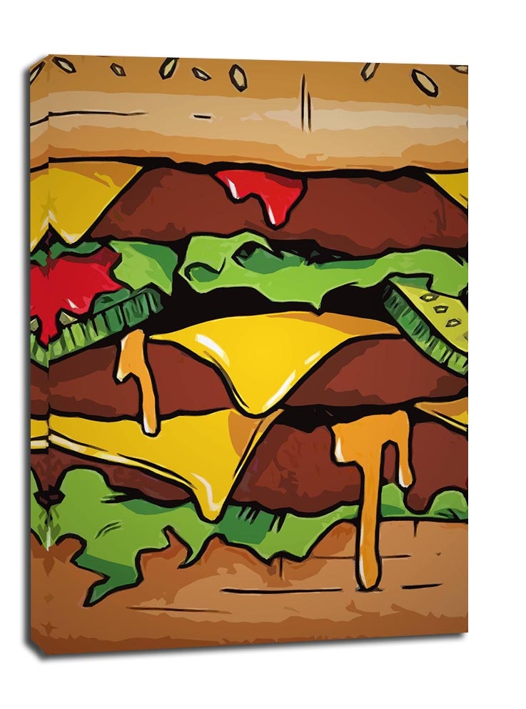 Image of SucculentBurger - obraz na płótnie Wymiar do wyboru: 30x40 cm