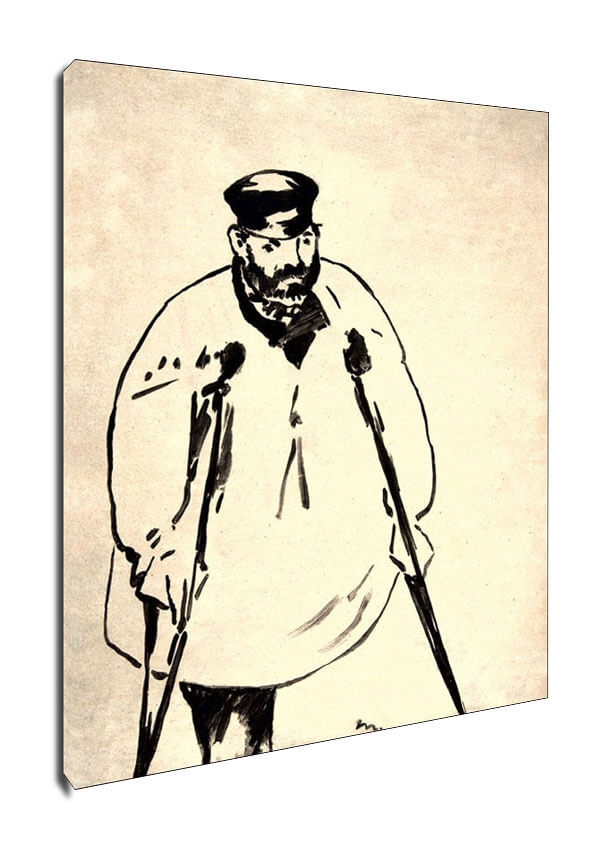 Image of A Man on Crutches, Edouard Manet - obraz na płótnie Wymiar do wyboru: 40x50 cm