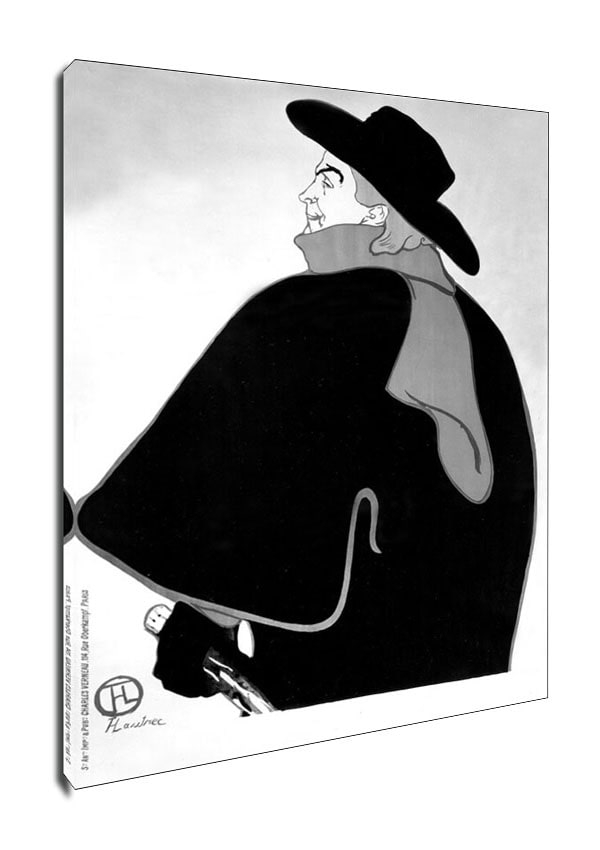 Image of Aristide Bruant, dans son cabaret, Henri de Toulouse-Lautrec - obraz na płótnie Wymiar do wyboru: 20x30 cm