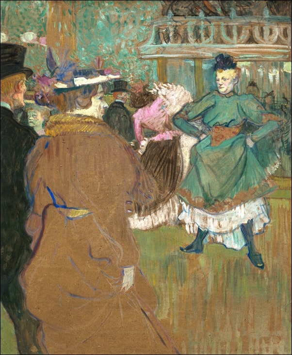 Image of Quadrille at the Moulin Rouge, Henri de Toulouse-Lautrec - plakat Wymiar do wyboru: 42x59,4 cm