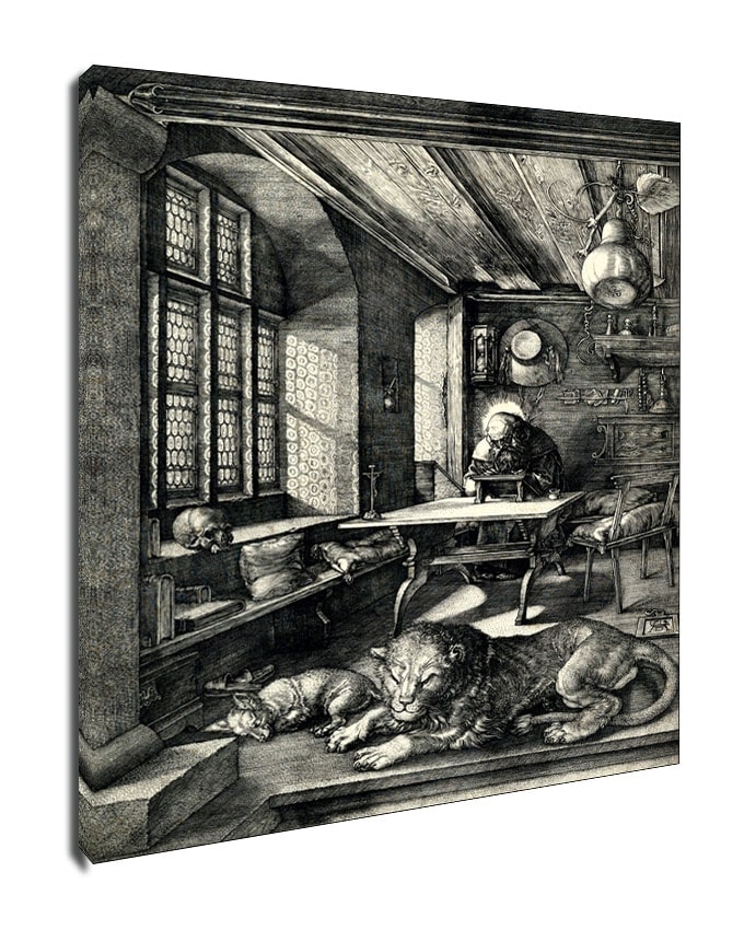 Image of Saint Jerome in His Study, Albrecht Durer - obraz na płótnie Wymiar do wyboru: 50x70 cm