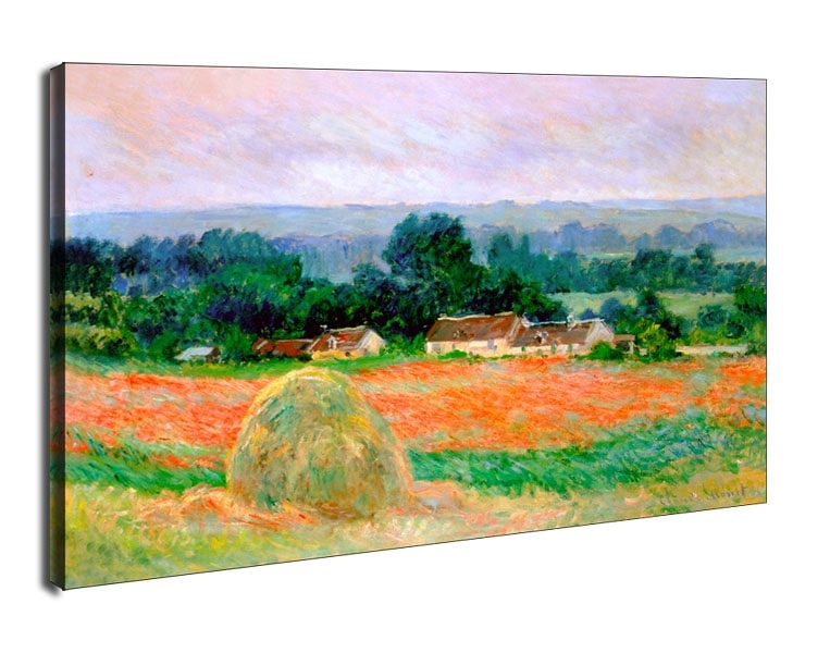 Image of Haystack at giverny 1886, Claude Monet - obraz na płótnie Wymiar do wyboru: 90x60 cm