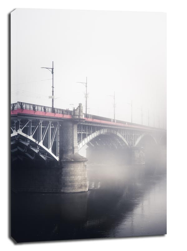 Image of Poniatowski we mgle - obraz na płótnie Wymiar do wyboru: 90x120 cm