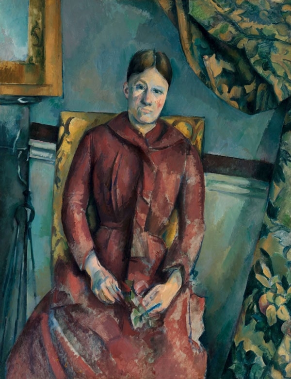 Image of Madame Cézanne in a Red Dress, Paul Cézanne - plakat Wymiar do wyboru: 59,4x84,1 cm