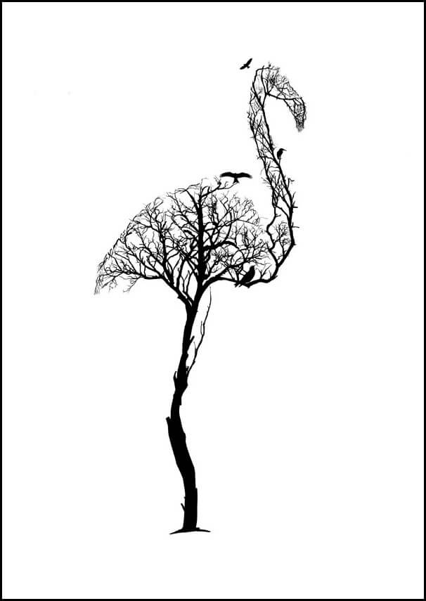 Image of Flaming - plakat Wymiar do wyboru: 20x30 cm