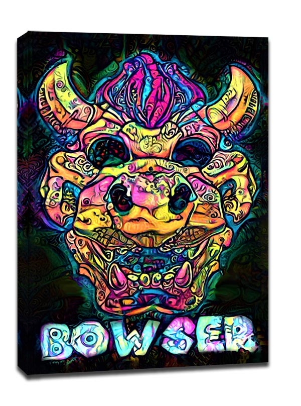 Image of PsychoSkulls, Bowser, Mario Nintendo- obraz na płótnie Wymiar do wyboru: 20x30 cm