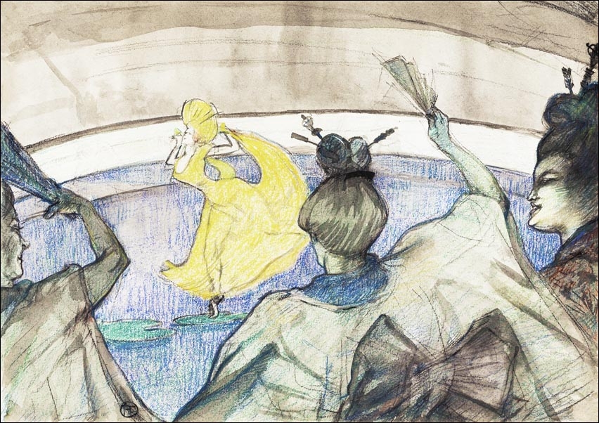 Image of At the Circus, Henri De Toulouse-Lautrec - plakat Wymiar do wyboru: 40x30 cm